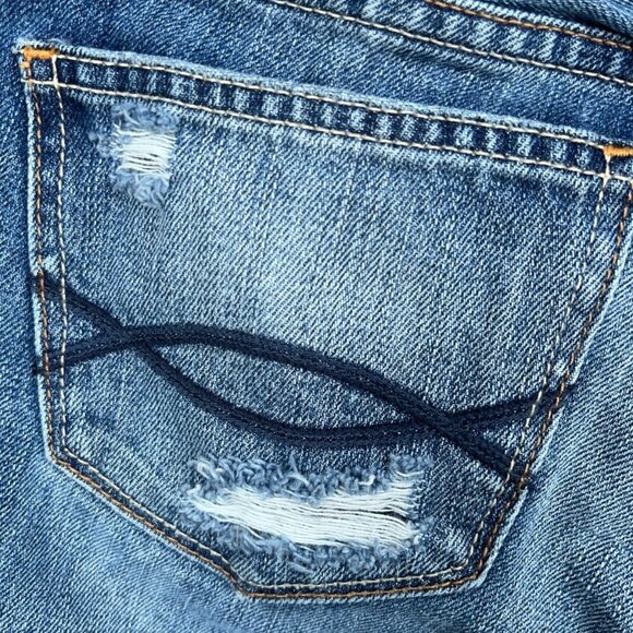 Abercrombie & Fitch Curve Love Ankle Skinny Jeans Sz 0 Casual Distressed Grunge - Picture 5 of 8